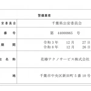 警備業における標識の掲示等についてのサムネイル